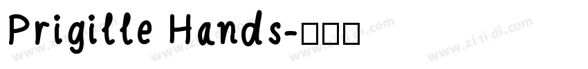 Prigille Hands字体转换
